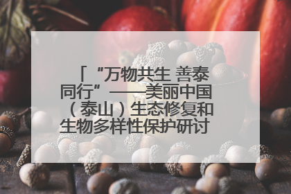 “万物共生 善泰同行”——美丽中国（泰山）生态修复和生物多样性保护研讨会成功举办