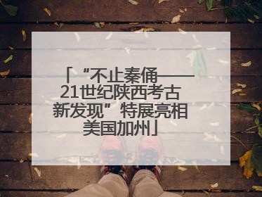 “不止秦俑——21世纪陕西考古新发现”特展亮相美国加州