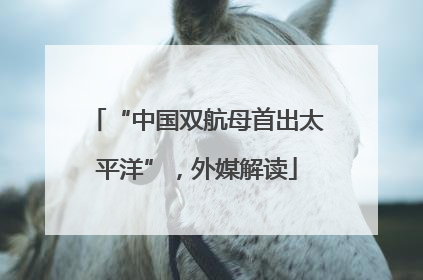 “中国双航母首出太平洋”，外媒解读