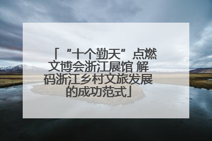 “十个勤天”点燃文博会浙江展馆 解码浙江乡村文旅发展的成功范式