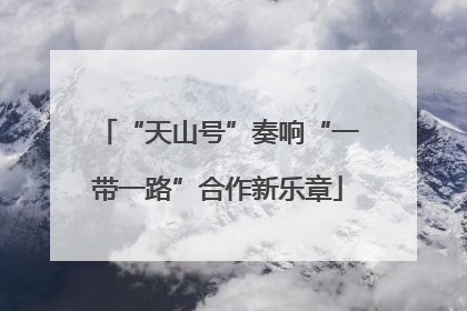 “天山号”奏响“一带一路”合作新乐章