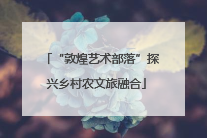 “敦煌艺术部落”探兴乡村农文旅融合