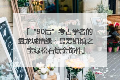 “90后”考古学者的盘龙城情缘：最爱镇馆之宝绿松石镶金饰件