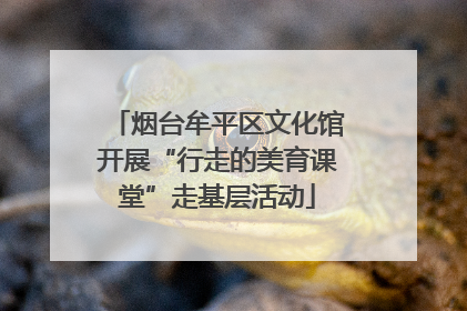烟台牟平区文化馆开展“行走的美育课堂”走基层活动