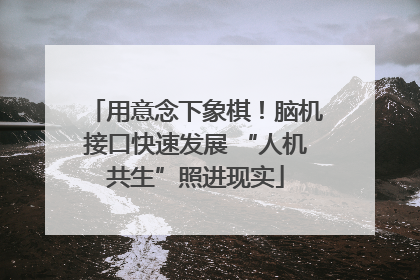用意念下象棋！脑机接口快速发展 “人机共生”照进现实