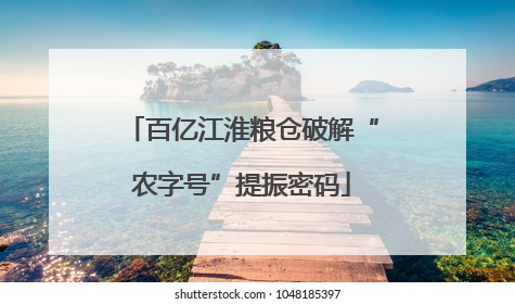 百亿江淮粮仓破解“农字号”提振密码