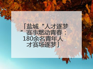 盐城“人才逐梦”赛事燃动青春：180余名青年人才赛场逐梦