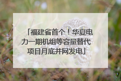 福建省首个！华夏电力一期机组等容量替代项目月底并网发电