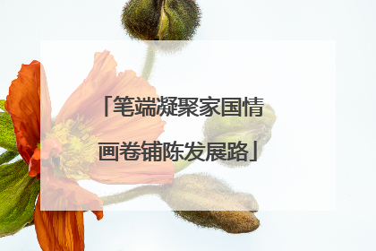 笔端凝聚家国情  画卷铺陈发展路