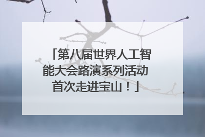第八届世界人工智能大会路演系列活动首次走进宝山！