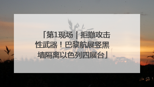 第1现场｜拒撤攻击性武器！巴黎航展竖黑墙隔离以色列四展台