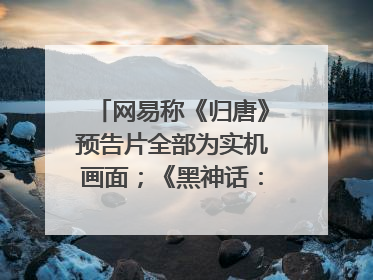 网易称《归唐》预告片全部为实机画面；《黑神话：悟空》公布Xbox版预购视频｜游戏早参
