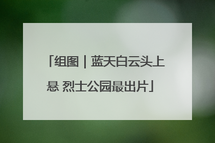 组图｜蓝天白云头上悬 烈士公园最出片