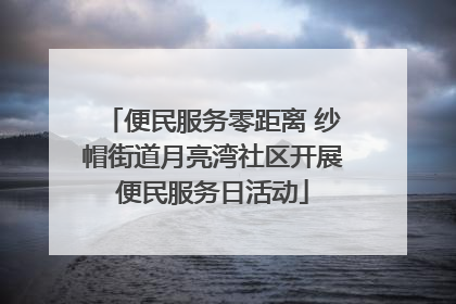 便民服务零距离 纱帽街道月亮湾社区开展便民服务日活动