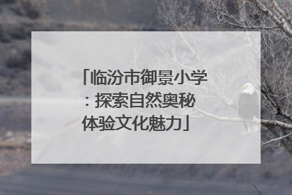 临汾市御景小学：探索自然奥秘 体验文化魅力