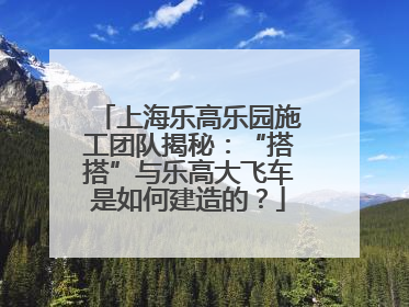 上海乐高乐园施工团队揭秘：“搭搭”与乐高大飞车是如何建造的？
