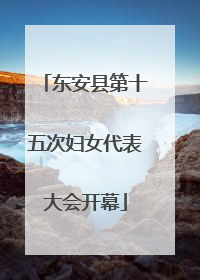 东安县第十五次妇女代表大会开幕