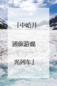 中哈开通旅游观光列车