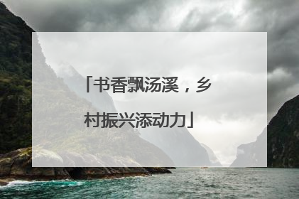 书香飘汤溪，乡村振兴添动力