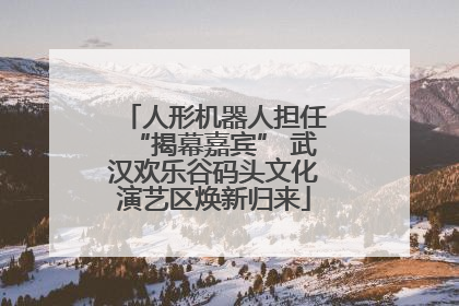 人形机器人担任“揭幕嘉宾” 武汉欢乐谷码头文化演艺区焕新归来