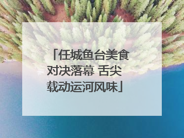 任城鱼台美食对决落幕 舌尖载动运河风味