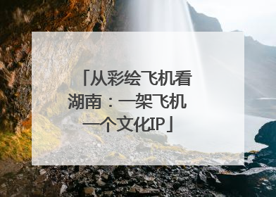 从彩绘飞机看湖南：一架飞机一个文化IP