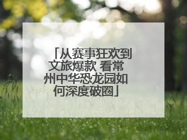 从赛事狂欢到文旅爆款 看常州中华恐龙园如何深度破圈