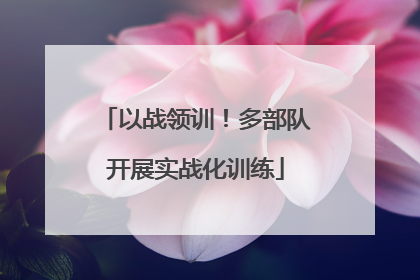 以战领训！多部队开展实战化训练