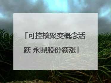 可控核聚变概念活跃 永鼎股份领涨