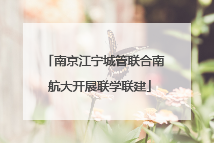 南京江宁城管联合南航大开展联学联建