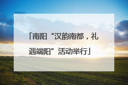 南阳“汉韵南都，礼遇端阳”活动举行