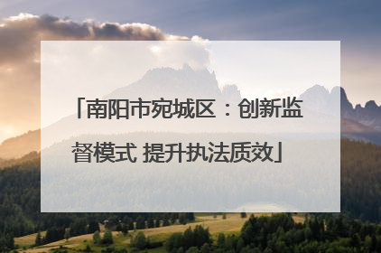 南阳市宛城区：创新监督模式 提升执法质效