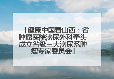 健康中国看山西：省肿瘤医院泌尿外科牵头成立省级三大泌尿系肿瘤专家委员会