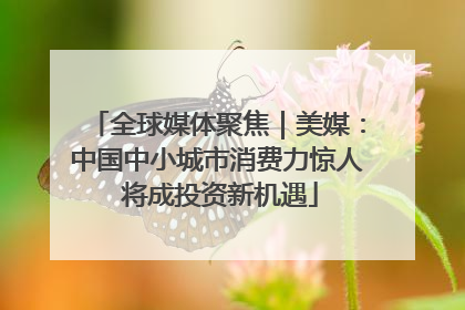 全球媒体聚焦｜美媒：中国中小城市消费力惊人 将成投资新机遇