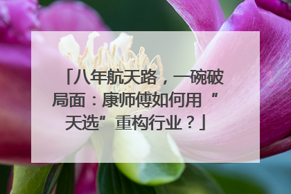 八年航天路，一碗破局面：康师傅如何用“天选”重构行业？