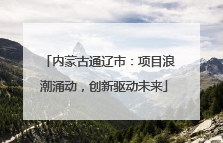 内蒙古通辽市：项目浪潮涌动，创新驱动未来