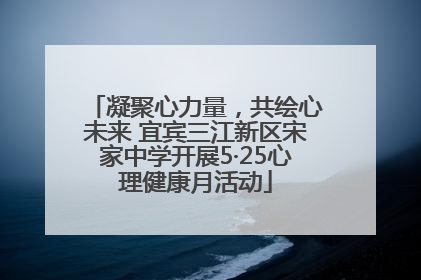 凝聚心力量，共绘心未来 宜宾三江新区宋家中学开展5·25心理健康月活动