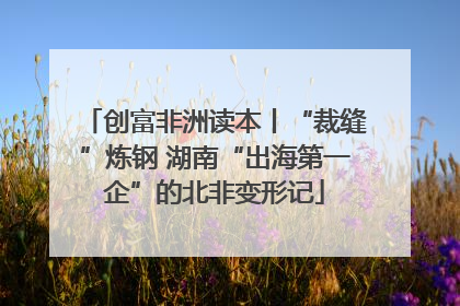创富非洲读本丨“裁缝”炼钢 湖南“出海第一企”的北非变形记
