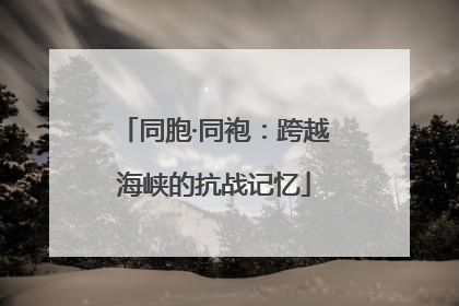 同胞·同袍：跨越海峡的抗战记忆