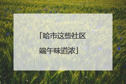 哈市这些社区端午味道浓