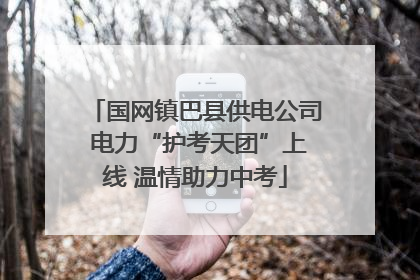国网镇巴县供电公司 电力“护考天团”上线 温情助力中考