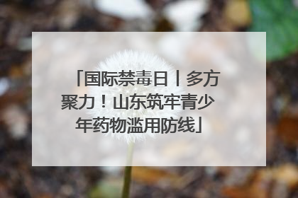 国际禁毒日丨多方聚力！山东筑牢青少年药物滥用防线
