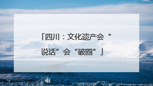 四川：文化遗产会“说话”会“破圈”