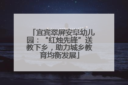 宜宾翠屏安阜幼儿园：“红烛先锋”送教下乡，助力城乡教育均衡发展