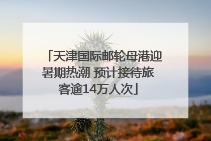 天津国际邮轮母港迎暑期热潮 预计接待旅客逾14万人次