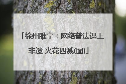 徐州睢宁：网络普法遇上非遗 火花四溅(图)