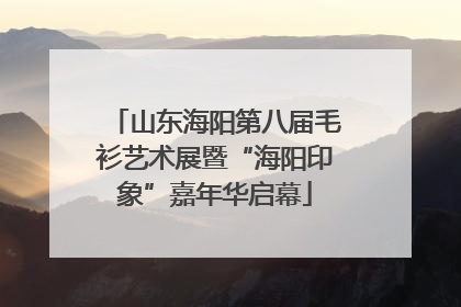 山东海阳第八届毛衫艺术展暨“海阳印象”嘉年华启幕