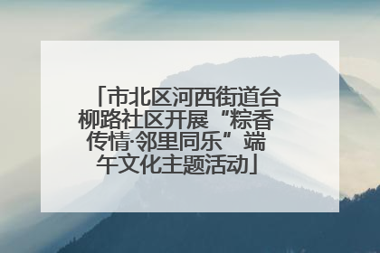 市北区河西街道台柳路社区开展“粽香传情·邻里同乐”端午文化主题活动