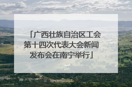 广西壮族自治区工会第十四次代表大会新闻发布会在南宁举行