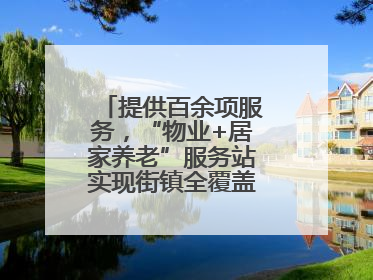 提供百余项服务，“物业+居家养老”服务站实现街镇全覆盖！联系方式→
